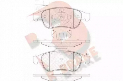 R BRAKE rb1970 -  Комплект тормозных колодок, дисковый тормоз